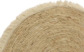 Természetes kerek szőnyeg VELOR ⌀ 70 cm, bézs