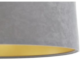 Csillár zsinóron SWING 1xE27/60W/230V szürke/fehér/arany