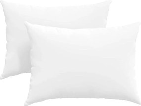 vidaXL Kanapé párnák 2 pcs Fehér 70 x 50 cm szövet