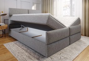 MILON kárpitozott boxspring ágy + topper, 180x200, sawana 26