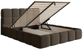Franciaágy 140 cm Cirsten 140 (ágyráccsal) (tárolóhellyel) (bézs). 1099533