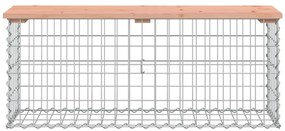 tömör duglászfenyő gabion kerti pad 103x31,5x42 cm