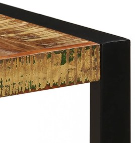 tömör újrahasznosított fa étkezőasztal 140 x 70 x 75 cm