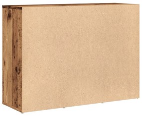 antik fa színű szerelt fa tálalószekrény 88 x 30 x 64 cm