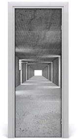 Ajtó tapéta A beton alagút 75x205 cm