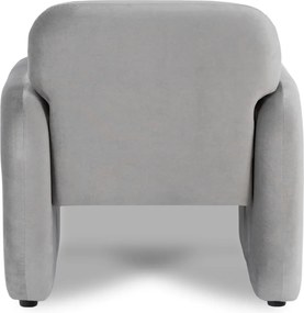 Fotel Wypoczynkowy TOGO Szary Welurowy