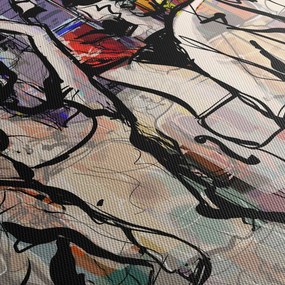 Kép - Jazz éjszaka (órával) (90x30 cm)