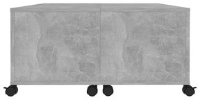 betonszürke szerelt fa dohányzóasztal 75 x 75 x 38 cm