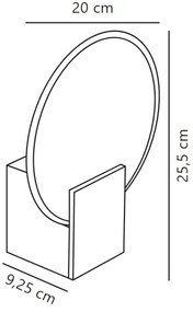 Nordlux - HESTER LED 9,5W/230V fehér, állítható fürdőszobai fali lámpa