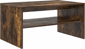 vidaXL Dohányzóasztal Füstölt tölgy 80 x 50 x 40 cm Faanyag