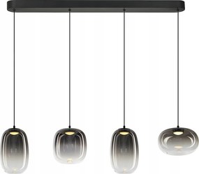 Függőlámpa Vaso Smoked 15W