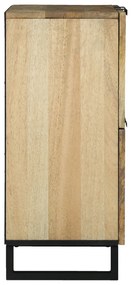 Oldalszekrény 60 x 33.5 x 75 cm - Tömör mangóból és őszi fából készült