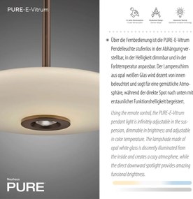 Paul Neuhaus modern függeszték pure e-vitrum sötétbarna pln2084-34