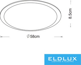 UNIVERSO mennyezeti lámpa 48w 3840lm CCT ∅580×85mm fehér