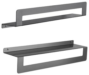 Gedy - CLEO 50 cm-es törölközőtartós polc metál szürke