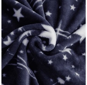 Mikroplüss takaró STARLIGHT, sötétkék Méret: 150 x 200 cm