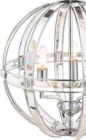 LAURA ASHLEY 3713710-Q AIDAN Kristály Csillár Fehér, Csiszolt króm E14 IP20