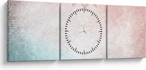 Kép - Mandalák a falban 2 (órával) (90x30 cm)