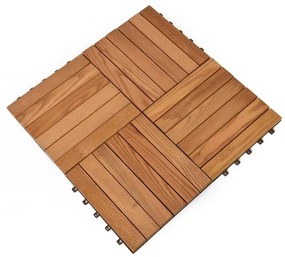 Kőrisfa padlóburkolat szett 6 db-os Thermowood - Rojaplast