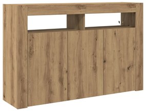 Oldalszekrény Artisan Tölgy Mérnöki Fa 116 x 30 x 75 cm