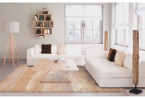 Barna gyapjú szőnyeg 133x180 cm Layers – Agnella