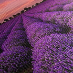Kép - Levendula mező (órával) (90x30 cm)