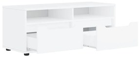 VISNES fehér szerelt fa TV-szekrény 100x40x38 cm