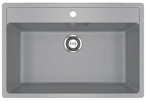 Ulgran U-600-342 Gránit Mosogatótálca - Egymedencés, Téglalap, Extra széles, Grafit