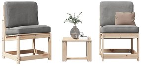 vidaXL 3 részes tömör fenyőfa kerti ülőgarnitúra