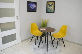 Kör asztal ANELLO Dark Ash 60cm