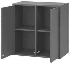 Boxie 2 ajtós fali szekrény 80x80x37 cm antracit