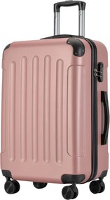 BONTOUR VERTICAL 4 Kerekes Közepes Bőrönd 65x44,5x27cm, M méretű, Rose gold