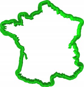 Foremka Lyukasztó Sütemény- és Mézeskalácsvágó Franciaország Franciaország térkép