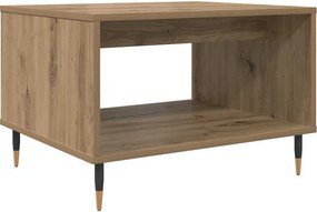 vidaXL Dohányzóasztal kézműves tölgy 60 x 50 x 40 cm Faanyag