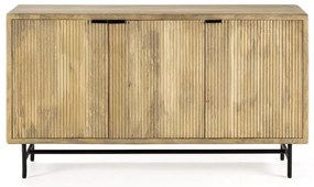 Natúr színű alacsony mangófa komód 150x85 cm Mundra – Marckeric