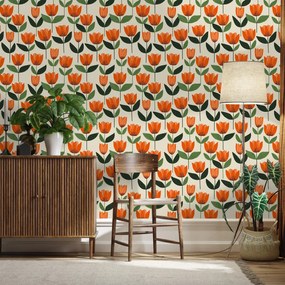 Fotótapéta - Minta tulipánokkal (147x102 cm)