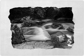 Poszterek 120x80 Hosszú folyó az erdőben