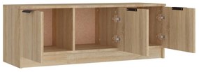 sonoma tölgy színű szerelt fa TV-szekrény 102 x 35 x 36,5 cm