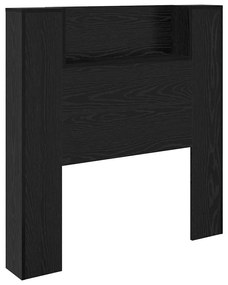 Fejtámla polcokkal Fekete tölgy 100 x 15 x 103,5 cm Faanyag