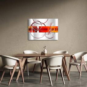 Absztrakt kép (üvegen) (70x50 cm)