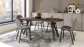 MAZZONI EXPORT FIORA Világosszürke Taupe (Basel 34 szövet) - MODERN LOFT KÁRPITOZOTT SZÉK NAPPALIBA/ÉTKEZŐBE