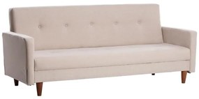 Kétszemélyes kanapé NARA krémszínű/bézs
