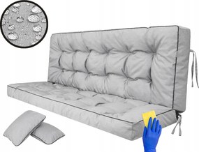 Kerti párna 100x105cm hintához, padhoz vízálló +párnák