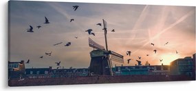 Szélmalom képe (120x50 cm)