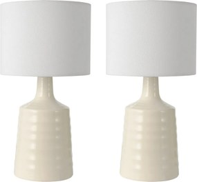 Dar Lighting modern skandináv asztali lámpa inci krém darinc4033