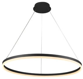 Brilagi - LED Dimmelhető csillár zsinóron CIRCLE LED/55W/230V 3000-6500K fekete + távirányító