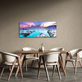 Kép - kék lagúna, Izland (120x50 cm)