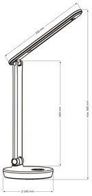 LED RGBW Dimmelhető érintős asztali lámpa NEPTUN LED/7W/230V fehér