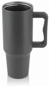 Termoszbögre, 1,2 l, szívószállal, füllel, szürke (KHKE678)