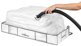 Vákuumos textil-műanyag ágy alatti tárolódoboz 105x45x15,5 cm Life – Compactor